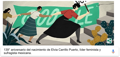 139� aniversario del nacimiento de elvia carrillo puerto