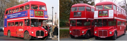 60 aniversario de la inauguraci�n del primer autobus routemaster
